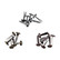 Tim Holtz Idea-Ology Metal Large Fasteners -haaraniitit