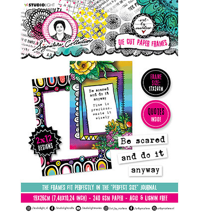 Studio Light Art By Marlene paperipakkaus Die Cut Paper Frames, Signature