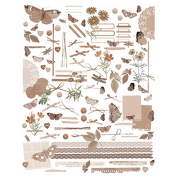 49 and Market Laser Cut Outs -leikekuvat, Color Swatch: Toast