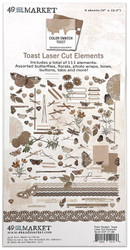 49 and Market Laser Cut Outs -leikekuvat, Color Swatch: Toast