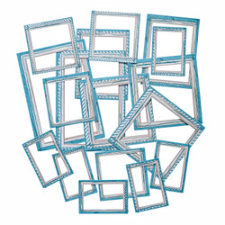 49 and Market leikekuvat Color Swatch: Ocean Frame Set