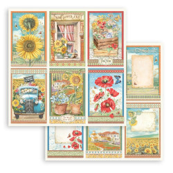 Stamperia paperipakkaus Sunflower Art, 12