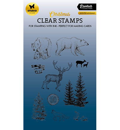 Studio Light Christmas Essential leimasin Winter Animals