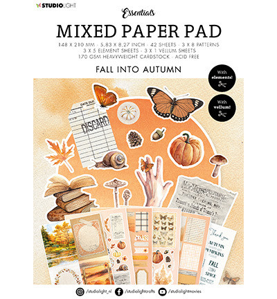 Studio Light Mixed -paperipakkaus Fall into Autumn, A5
