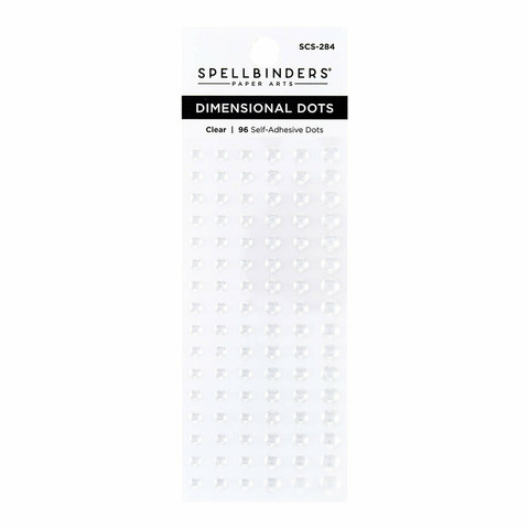 Spellbinders Dimensional Enamel Dots -tarrat, sävy Clear