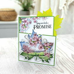 Crafter's Companion In The Frame, Timeless Leaves leimasin Spring Blossom