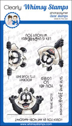 Whimsy Stamps Panda Peekers -leimasin