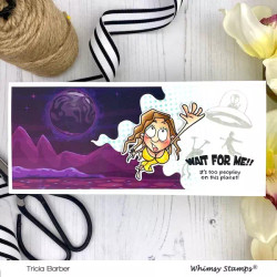 Whimsy Stamps Wait for Me -leimasin