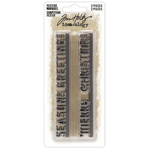 Tim Holtz Idea-Ology Festive Marquee -koristeet
