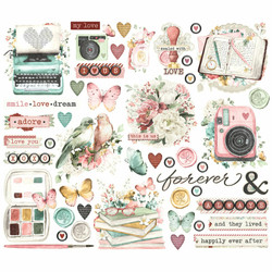 Simple Stories Simple Vintage Love Story, Bits & Pieces, leikekuvat