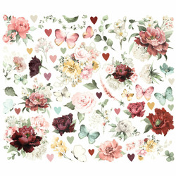 Simple Stories Simple Vintage Love Story, Floral Bits, leikekuvat