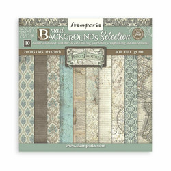 Stamperia paperipakkaus Maxi Background Voyages Fantastiques, 12