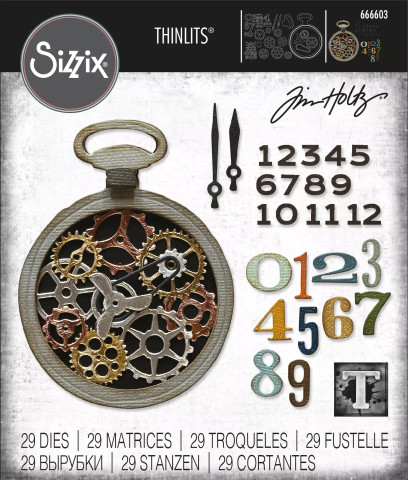 Sizzix Thinlits by Tim Holtz stanssi Vault Watch Gears