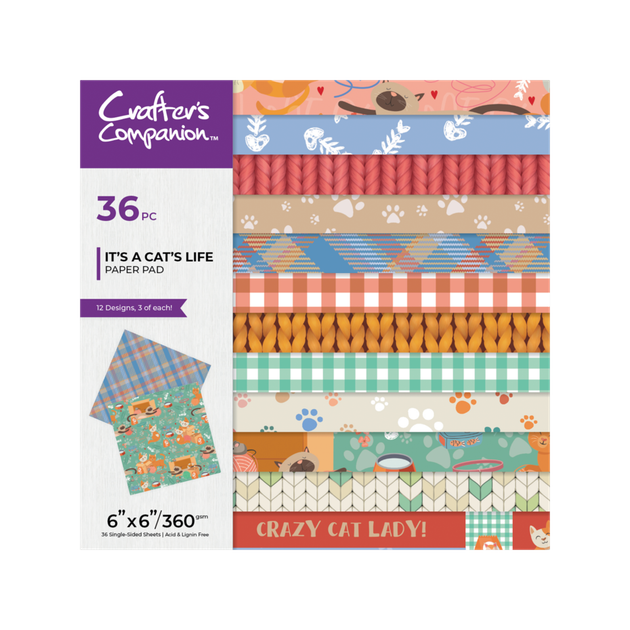 Crafter s Companion It s A Cat s Life paperipakkaus 6 X 6 K sitellen crafter-s-companion-it-s-a-cat-s-life-paperipakkaus-6-x-6-k-sitellen