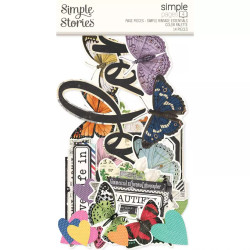 Simple Stories Page Pieces -leikekuvat, Simple Vintage Essentials Color Palette