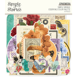 Simple Stories Simple Vintage Essentials Color Palette, Ephemera, leikekuvat