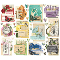 Simple Stories Simple Vintage Essentials Color Palette, Ephemera, leikekuvat