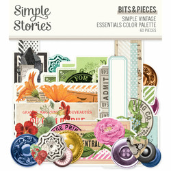 Simple Stories Simple Vintage Essentials Color Palette, Bits & Pieces, leikekuvat