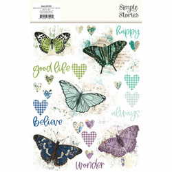 Simple Stories Rub-Ons siirtokuvat Simple Vintage Essentials Color Palette