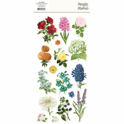 Simple Stories Simple Vintage Essentials Color Palette Foam Stickers -tarrat