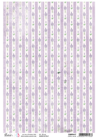 Ciao Bella riisipaperi Purple Fields