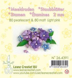 Leane Creatief Heteet, 2 mm. 160 kpl. Sävy vaaleanpunainen