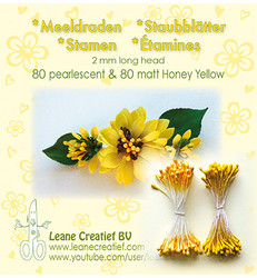 Leane Creatief Heteet, 2 mm. 160 kpl. Sävy keltainen