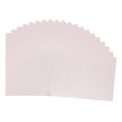 Vaessen Creative glitterkartonki, A4, sävy White, 20 arkkia