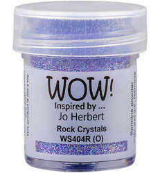 Wow! Embossing Glitters -kohojauhe, sävy Rock Crystals by Jo Herbert (R,O)