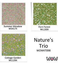 Wow! Embossing Powders -kohojauhesetti Nature's Trio