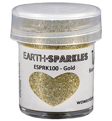 Wow! Earth Sparkles Glitter - jauhe sävy Gold, biohajoava