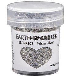 Wow! Earth Sparkles Glitter - jauhe sävy Prism Silver, biohajoava