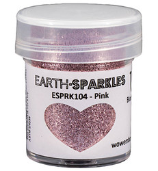 Wow! Earth Sparkles Glitter - jauhe sävy Pink, biohajoava