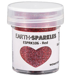 Wow! Earth Sparkles Glitter - jauhe sävy Red, biohajoava