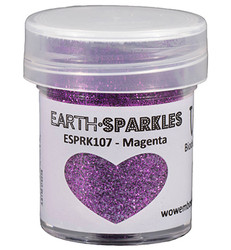 Wow! Earth Sparkles Glitter - jauhe sävy Magenta, biohajoava