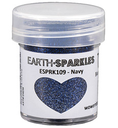 Wow! Earth Sparkles Glitter - jauhe sävy Navy, biohajoava
