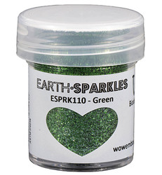 Wow! Earth Sparkles Glitter - jauhe sävy Green, biohajoava