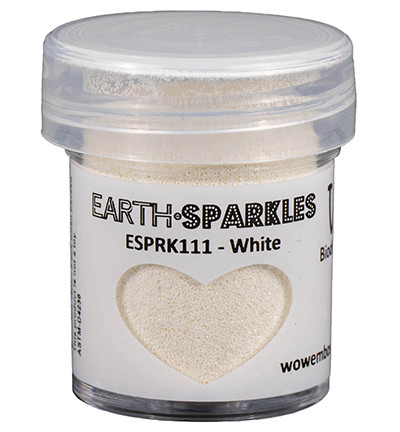 Wow! Earth Sparkles Glitter - jauhe sävy White, biohajoava