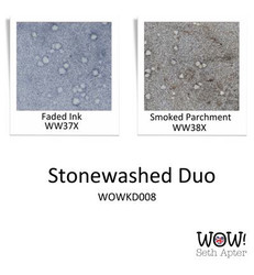 Wow! Embossing Powders -kohojauhesetti Stonewashed by Seth Apter