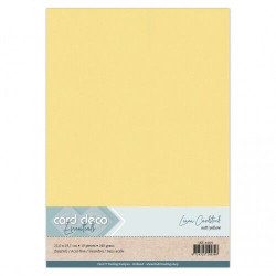 Card Deco kartonkipakkaus, A4, Soft Yellow, 10 kpl
