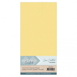 Card Deco kartonkipakkaus, 13.5 x 27 cm, Soft Yellow, 10 kpl