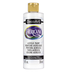 DecoArt Americana Acrylics -maali, sävy Snow (Titanium) White, 236 ml