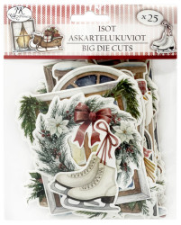 Primeco Isot askartelukuviot Joulumaa vintage 25 kpl