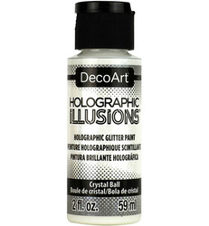 DecoArt Holographic Illusions -glittermaali, sävy Crystal Ball