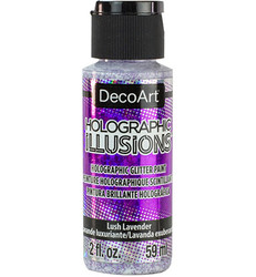 DecoArt Holographic Illusions -glittermaali, sävy Lush Lavender