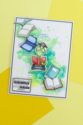Crafter's Companion leimasin- ja stanssisetti Cute Bookworm