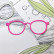 Gummiapan stanssi Round Glasses