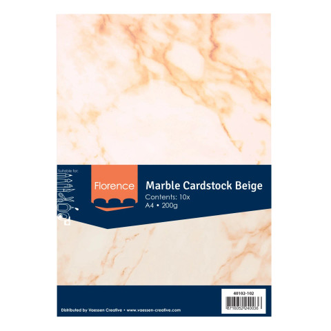 Florence Marble -paperipakkaus Beige