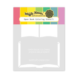 Waffle Flower sapluuna Open Book