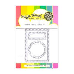 Waffle Flower stanssi Nesting Postage Collage